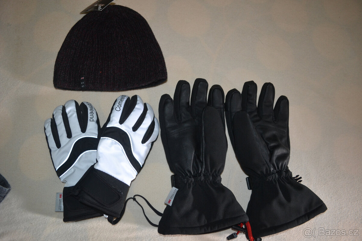 nové rukavice dětské ,pánské,čepice nová