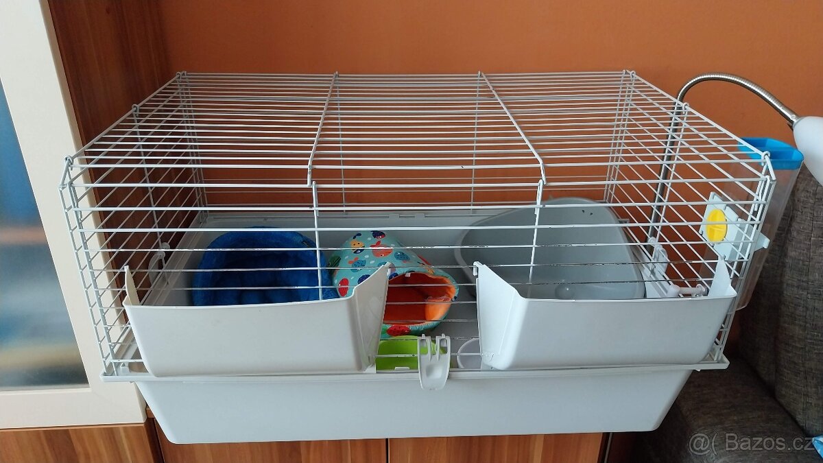 Klec Ferplast 80 s plnou výbavou pro morče, křečka