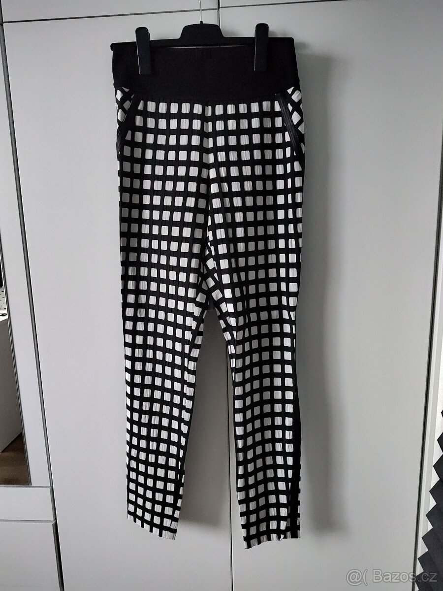 Kostkované skinny kalhoty Infinite, vel. 38