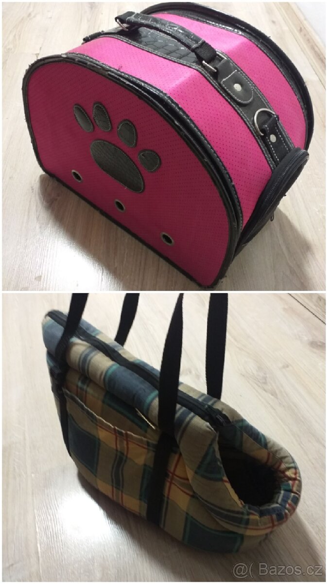 2ks Přepravní tašky pro malé psy nebo kočky