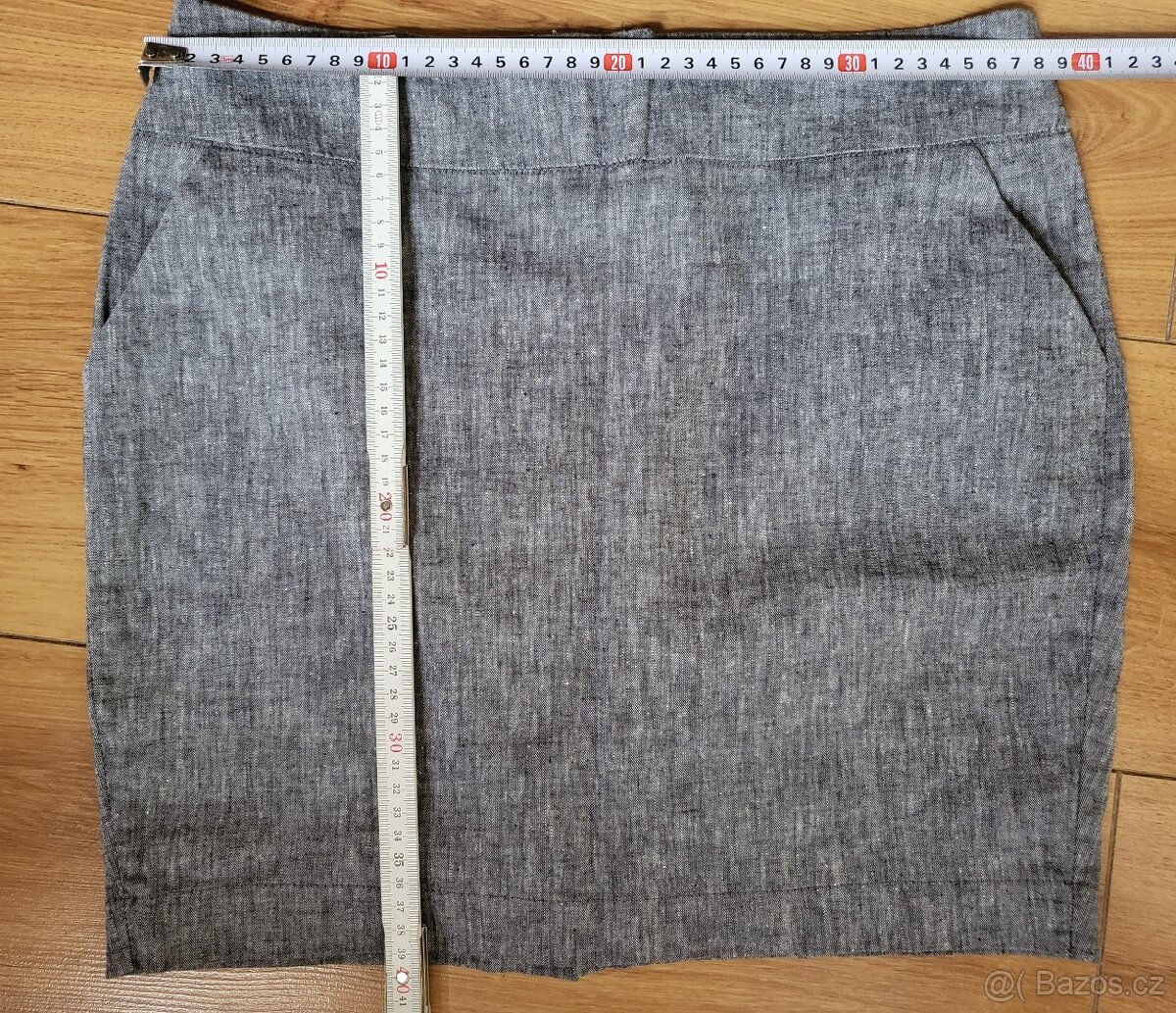 Sukně Amisu látková šedá vel.34/36