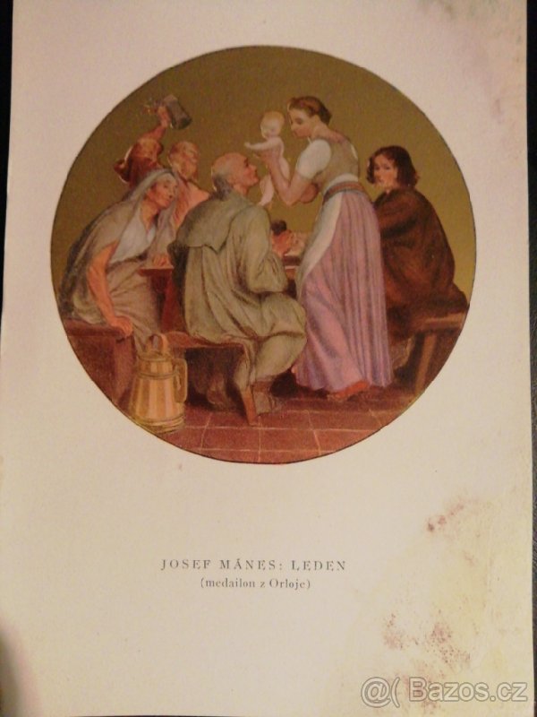 Pohlednice s kresbami - malíř Josef Mánes