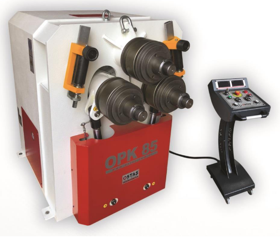 Hydraulický zakružovací stroj pro profily a trubky OPK85