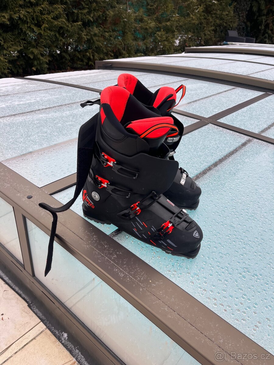 Kompletní lyžařský set – lyže 168 cm, boty vel 31 (46-47)