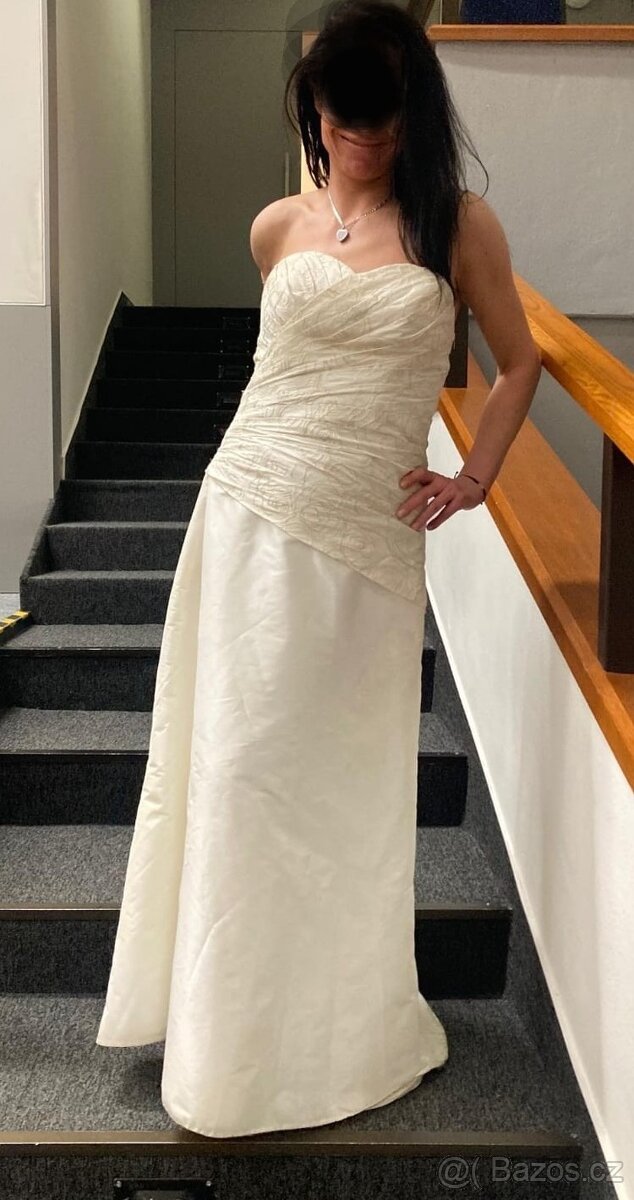 Luxusní svatební šaty AGNES – vel. 38 | ateliérová kvalita