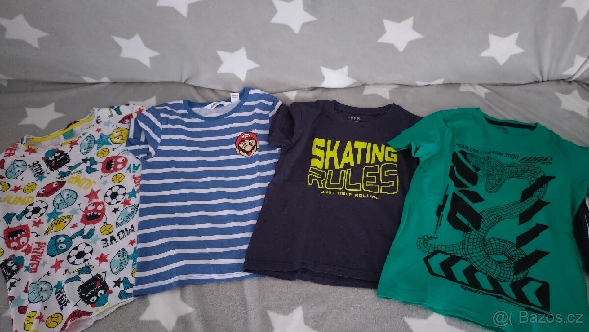 4x tričko s krátkým rukávem