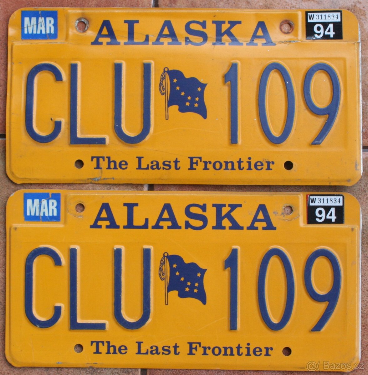 Originál SPZ U.S.A. Aljaška 2ks