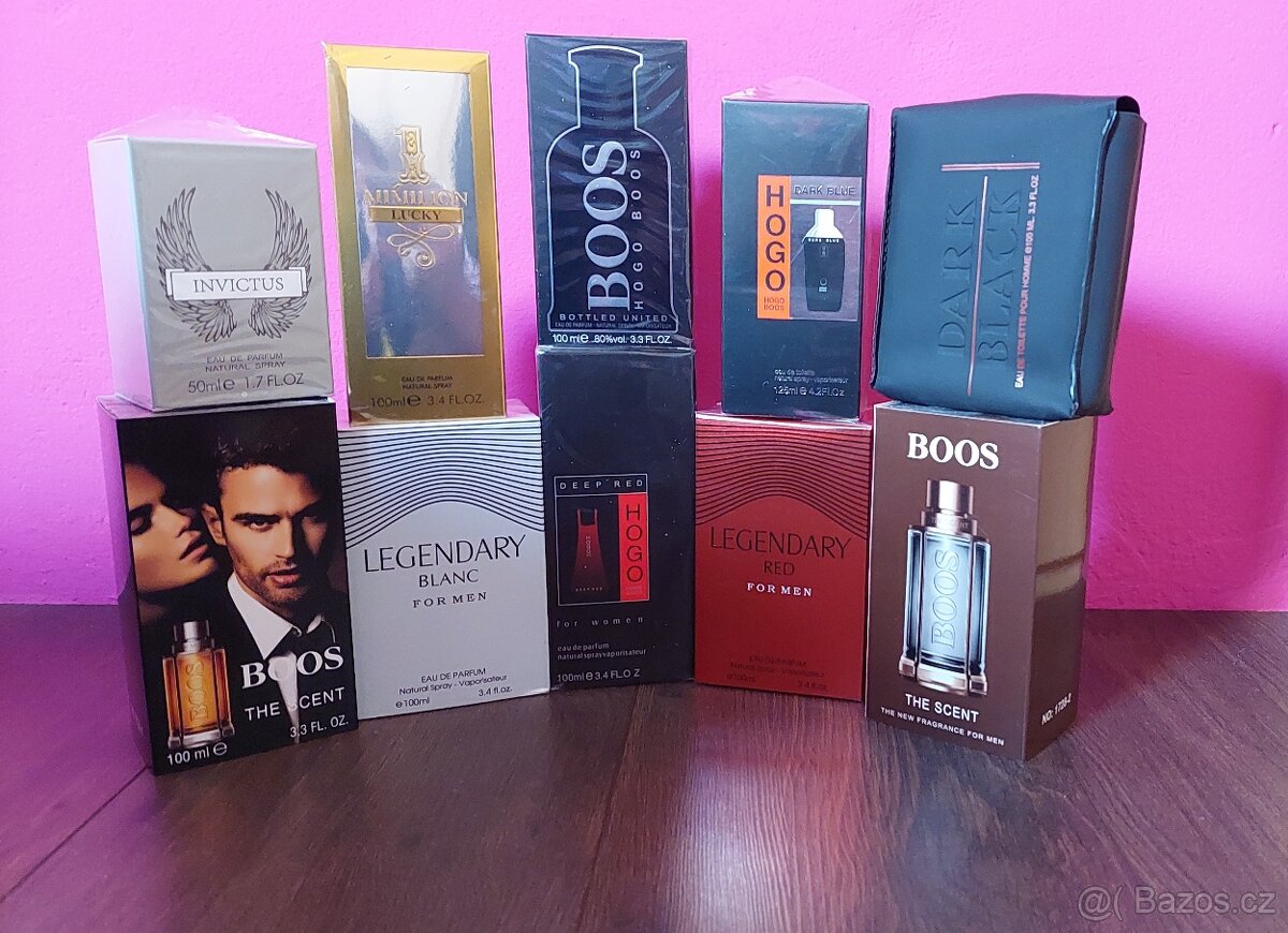 Pánské a dámské parfémy