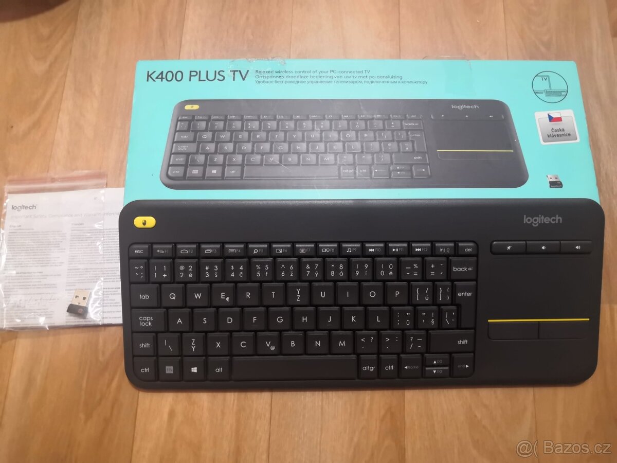 Bezdrátová klávesnice Logitech K400 PLUS TV