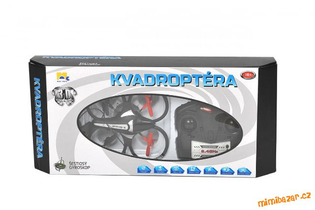 MACTOYS Kvadroptéra s LED osvětlením