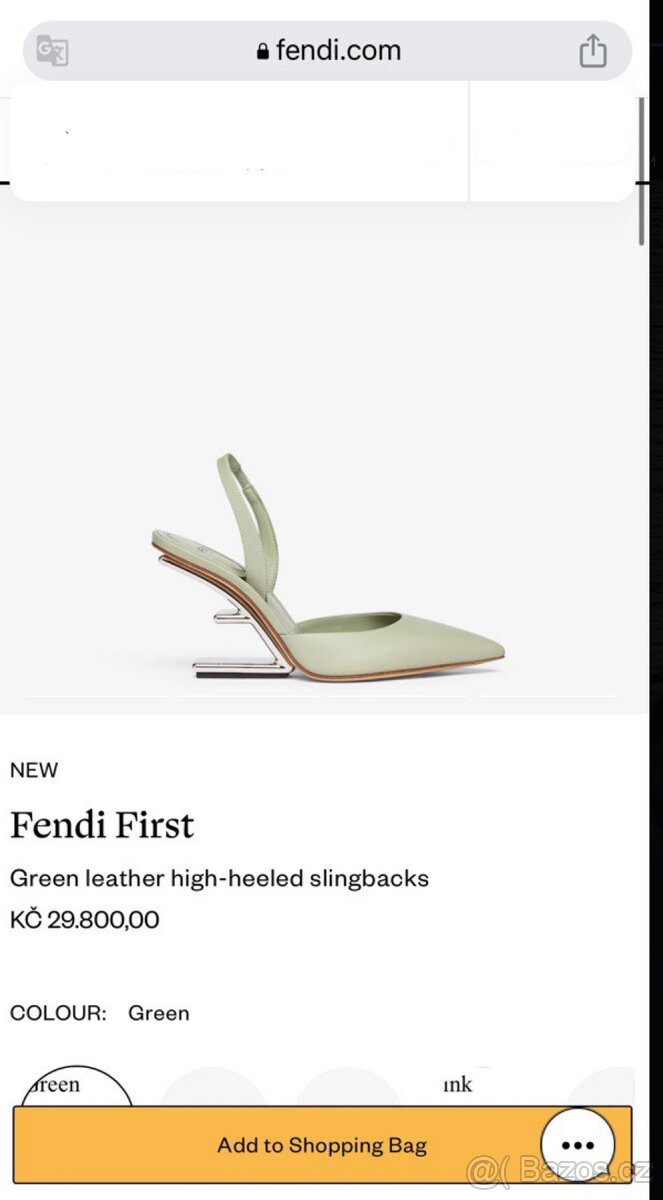 👠 Luxusní lodičky Fendi First – NOVÉ – 40% sleva 👠