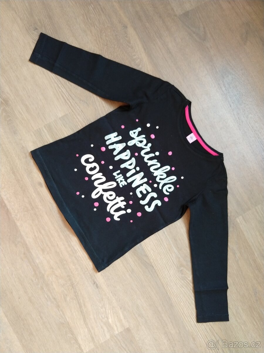 Trička s dlouhým rukávem vel. 116