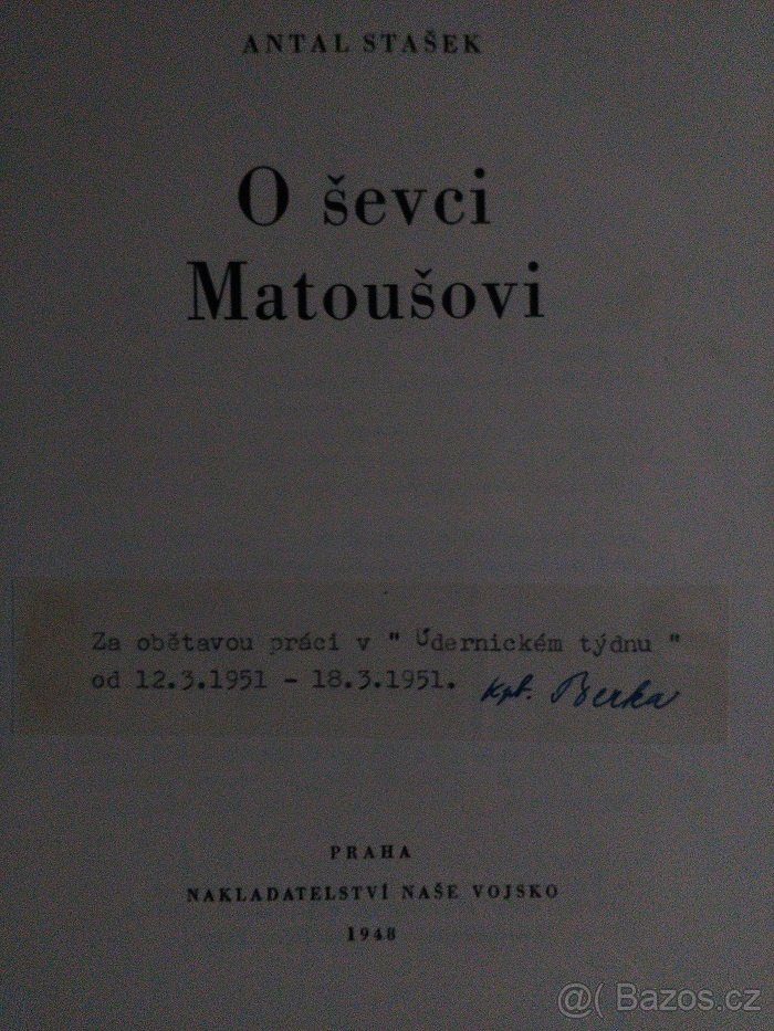 O ševci Matoušovi