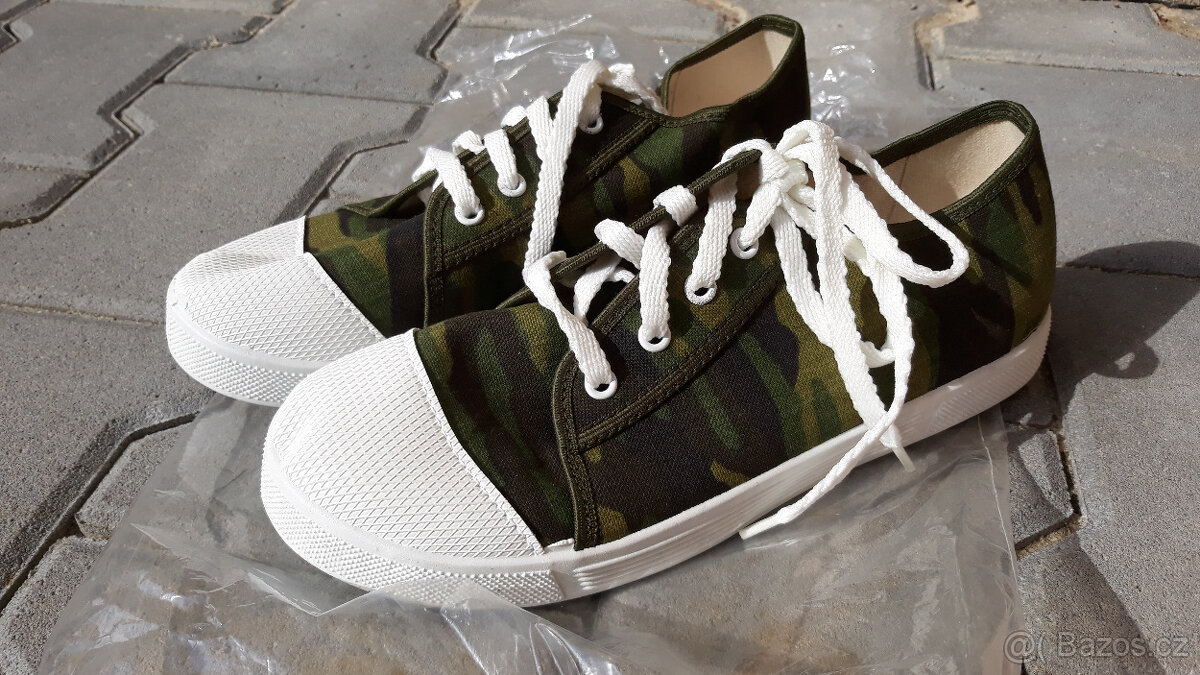 boty letní plátěné vel. 40, ARMY, plátěnky