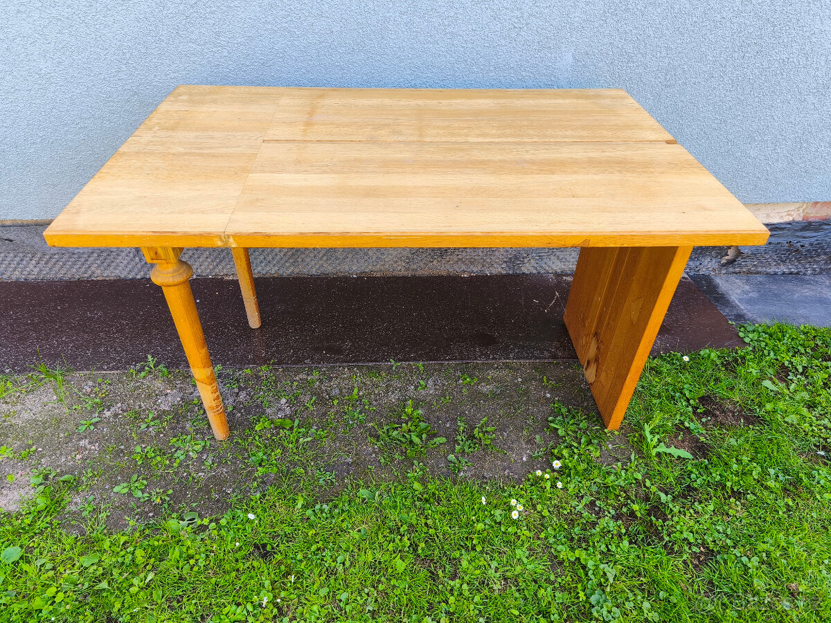Stůl, komplet masiv, 127 cm x 80 cm