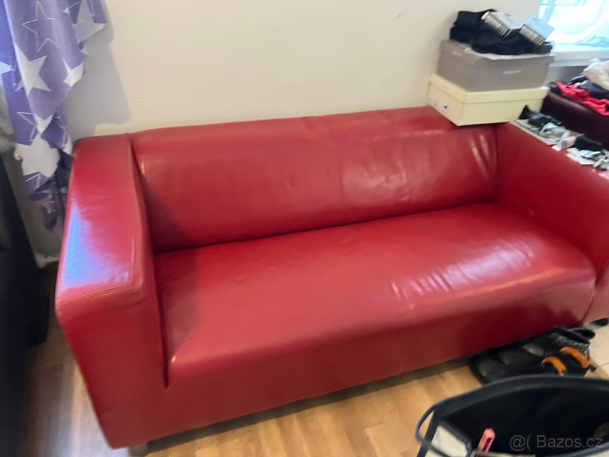 SEDAČKA 3-MÍSTNÁ, KOŽENÁ