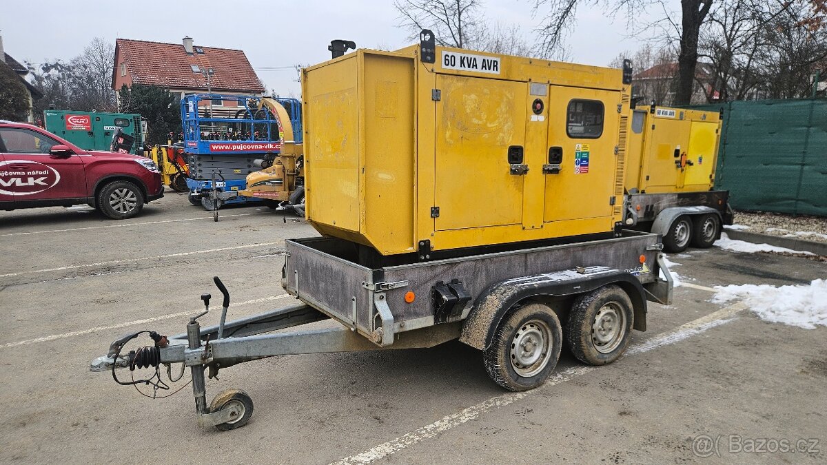 Prodám elektrocentrálu 60KVAv s podvozkem.