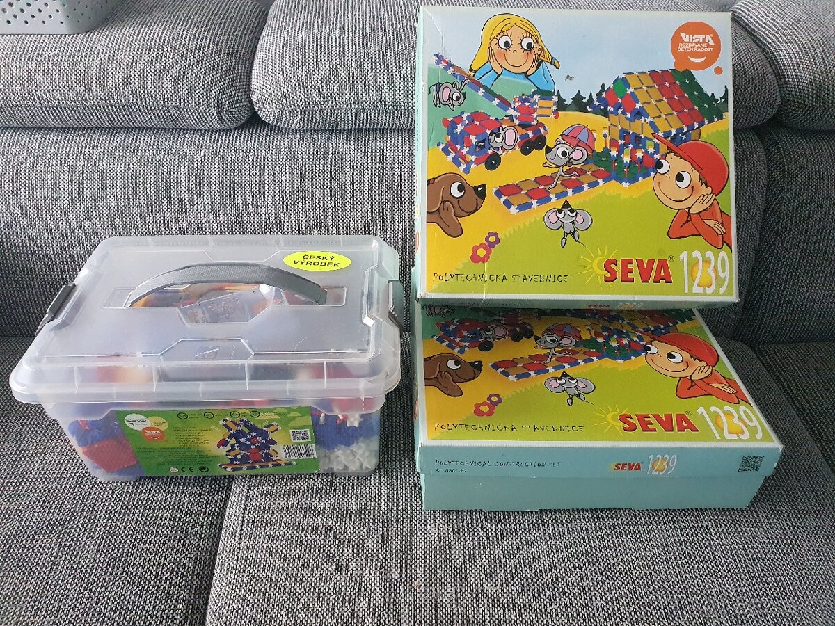 Stavebnice SEVA 1239+1239+1074 dílů