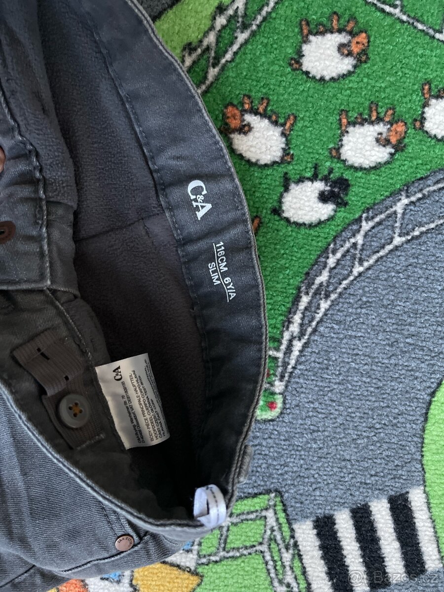 Chlapecke zateplene/ podsite kalhoty 116