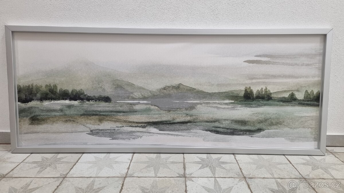 IKEA obraz a rám IKEA BJORKSTA 140 x 56 cm