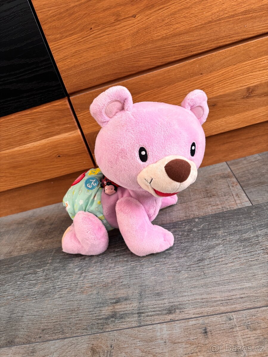 Lezoucí medvídek Vtech růžový