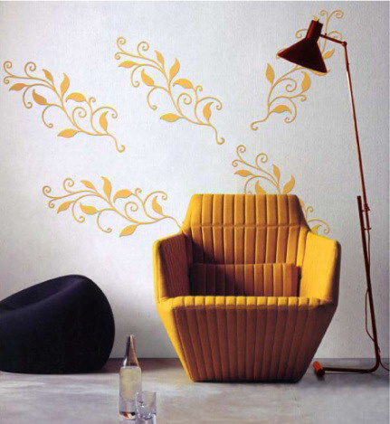 Nový přetíratelný samolepící reliéf CANDIS Fronda R1005