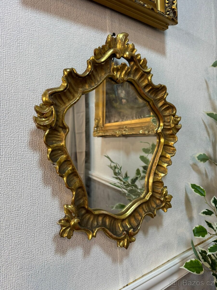 Zlacené nástěnné zrcadlo (140045)