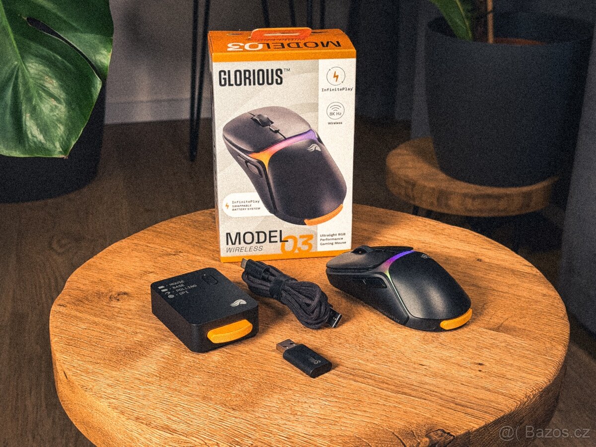 Bezdrátová myš Glorious Model O3 Wireless - Black