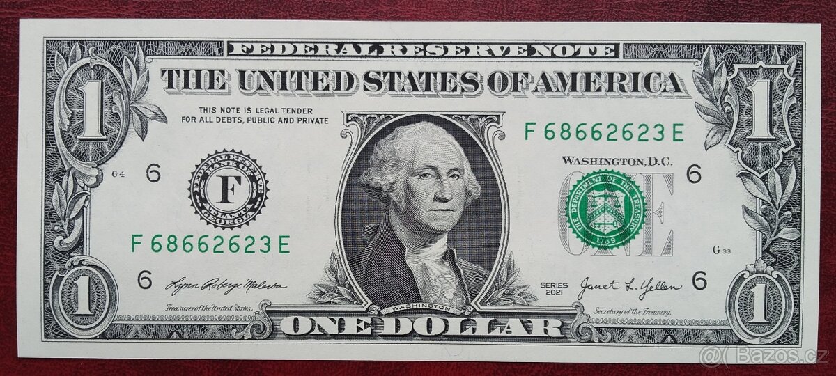 1 Dolar, USA, 2021, Unc