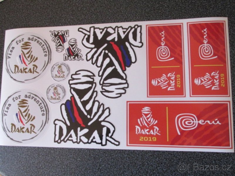 Samolepky Dakar 2018,2019 a 2023