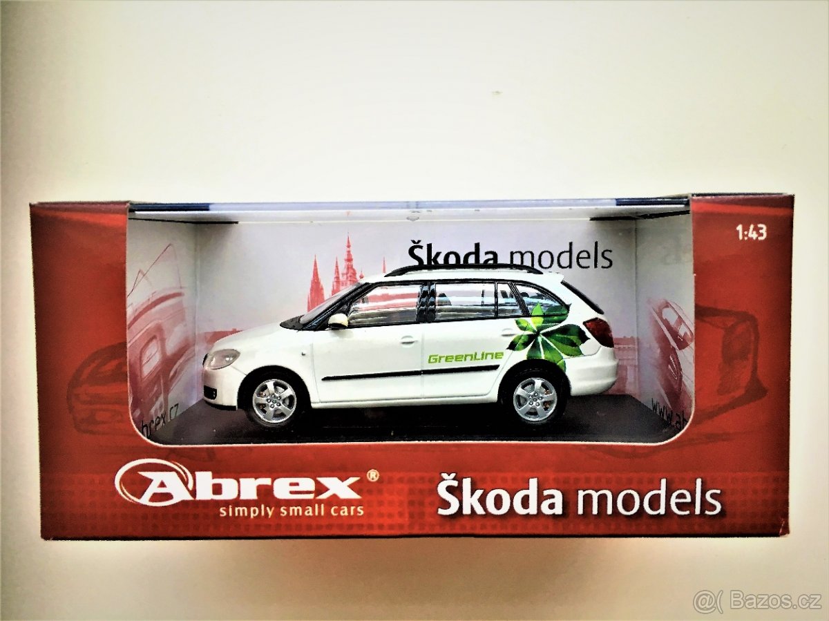 Model ŠKODA Fabia II Combi "GREEN LINE" 1.edice Abrex 1/43