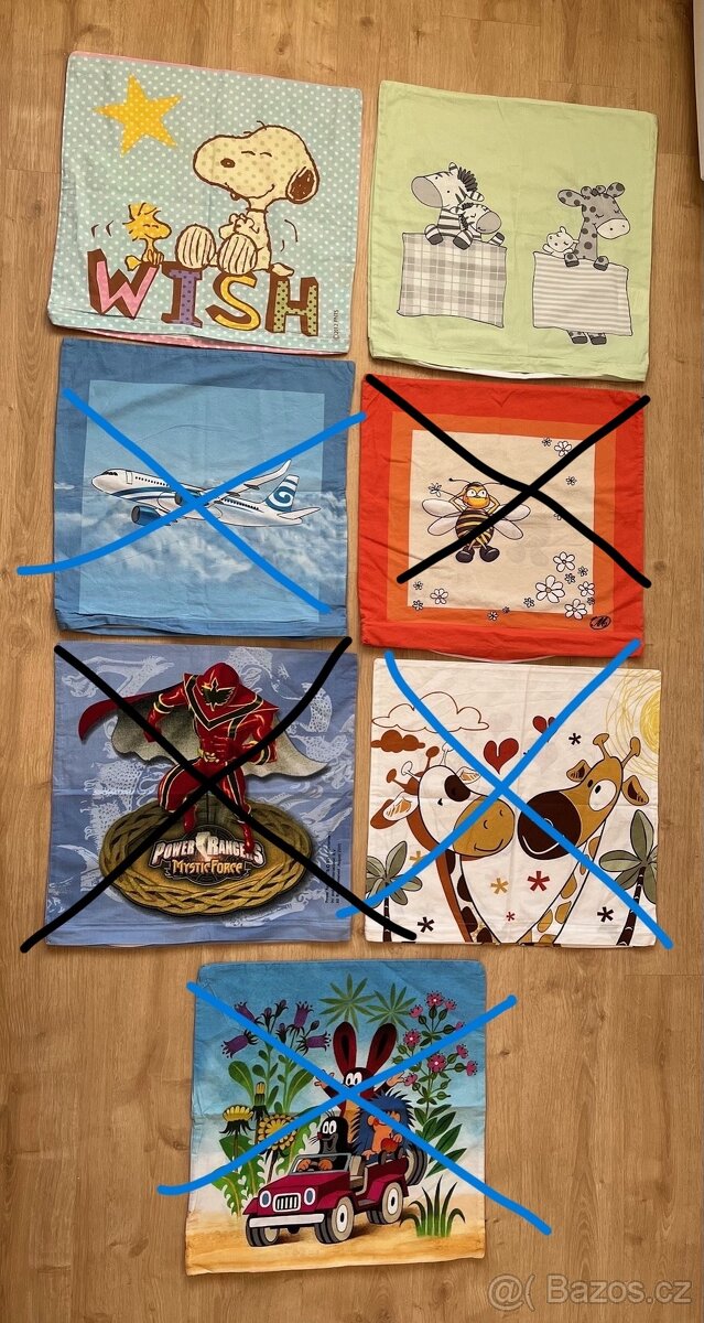 2 povlaky / povlečení na polštáře značky Matějovský