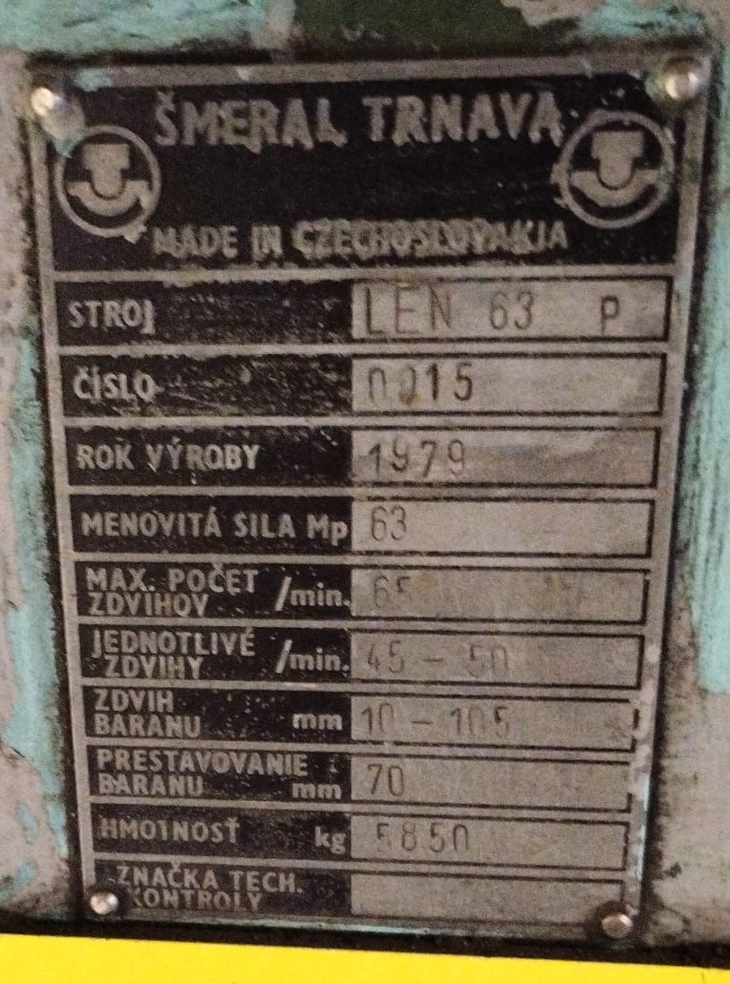 Lis výstředníkový LEN 63 P