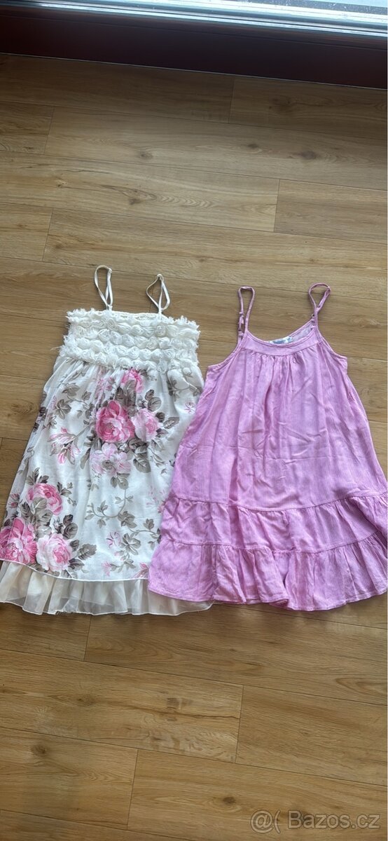 Dvoje letni saty vel. 146/152