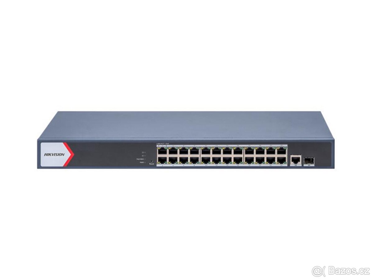 NOVÝ 26x Gigabitový PoE switch HIKVISION DS-3E1526P-EI