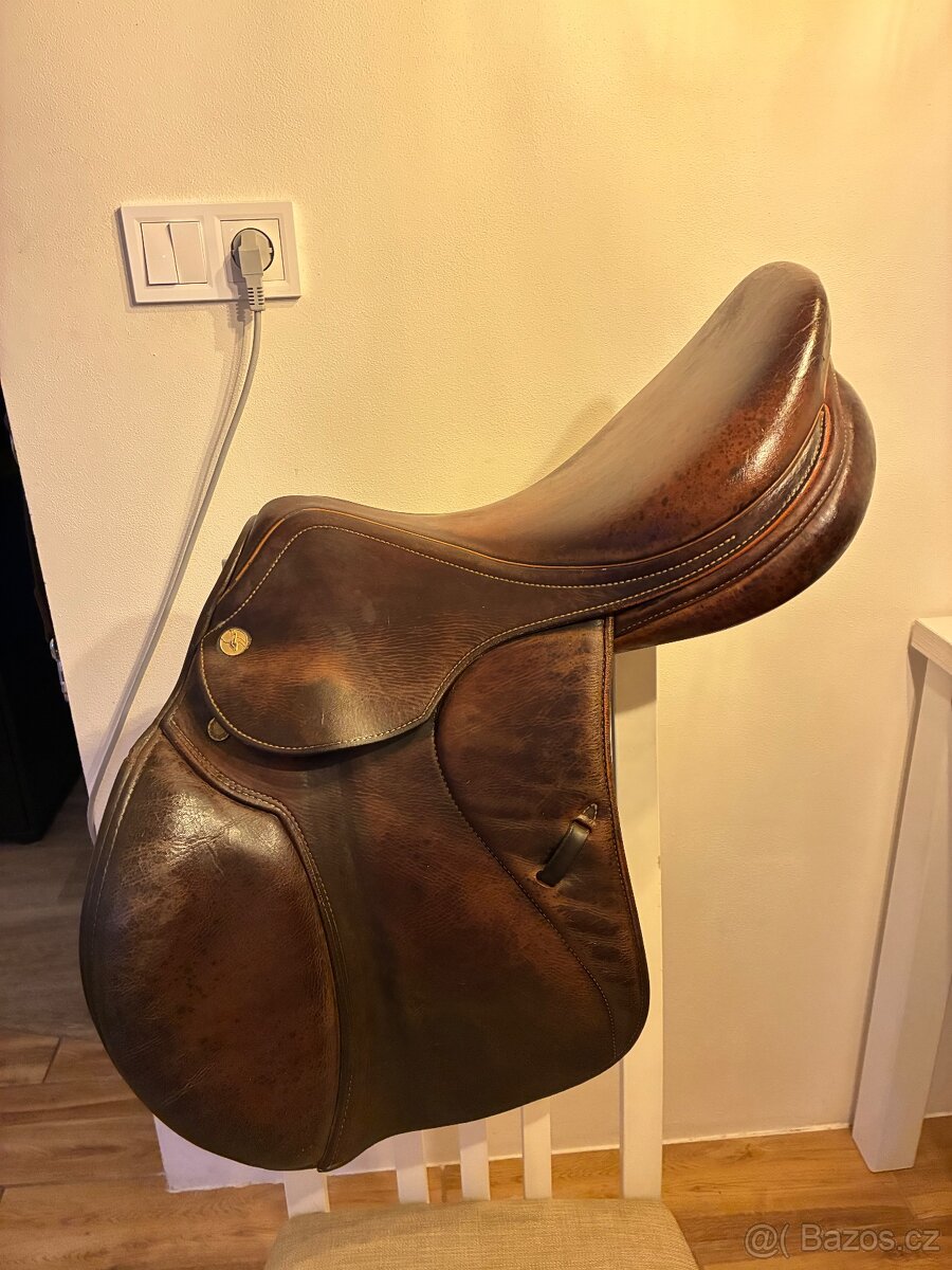 Skokové sedlo Prestige Paris – hnědé, vlna