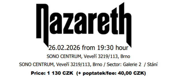 Nazareth - Brno 26.2.2026