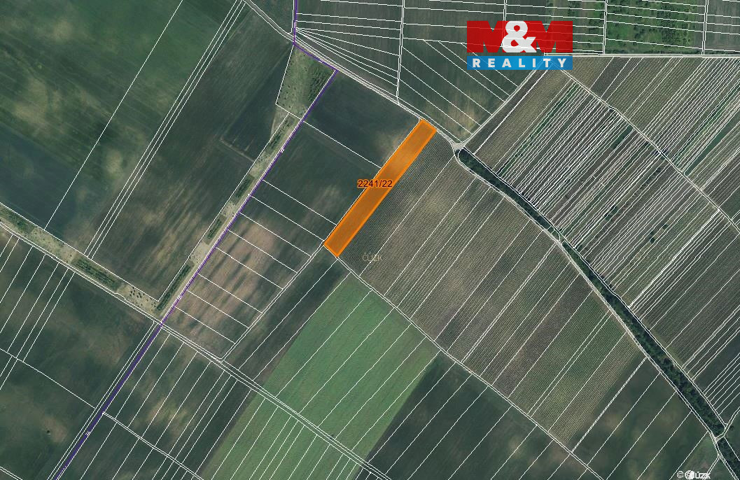 Prodej pole, 612 m², Hrušky