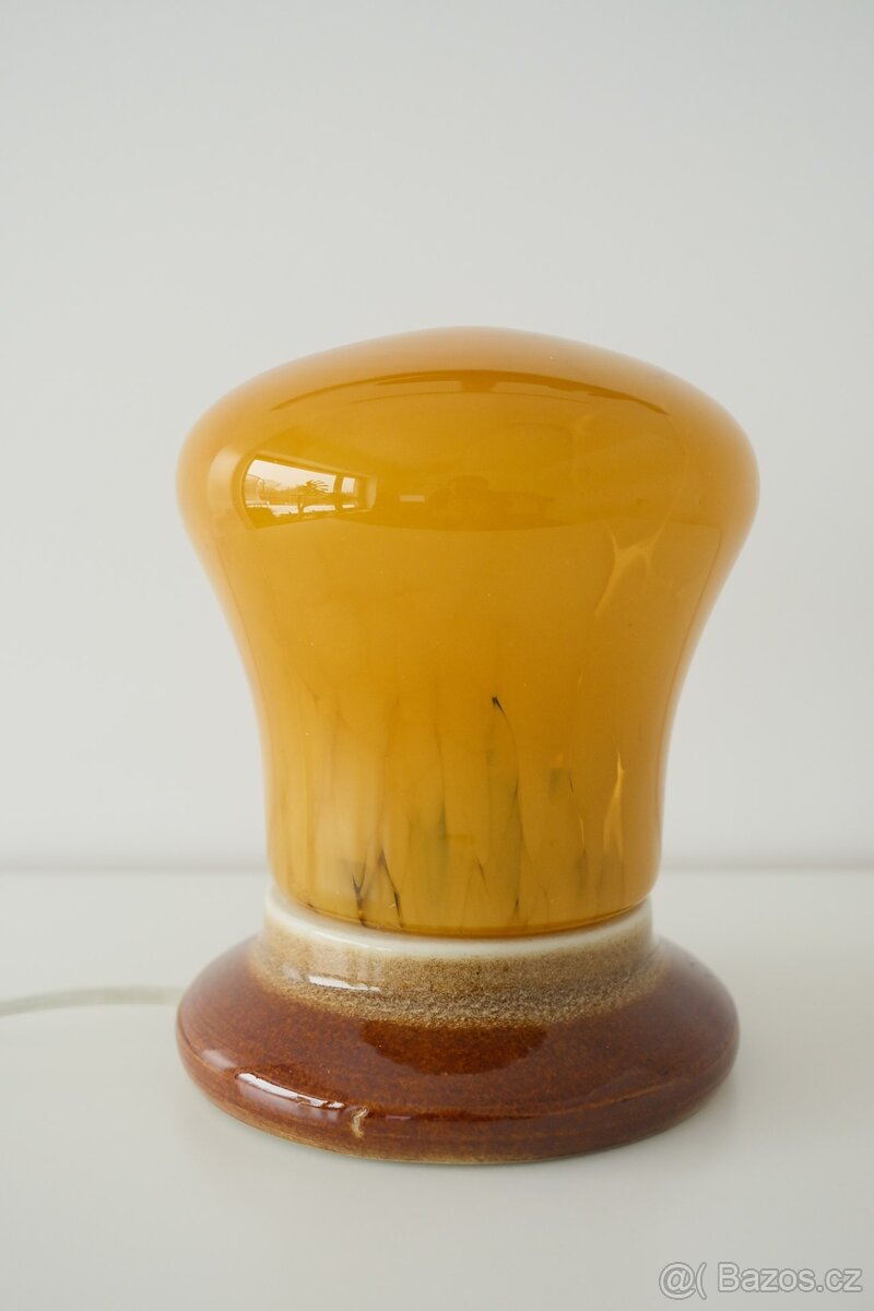 Retro stolní lampička hříbek 70. - 80. léta