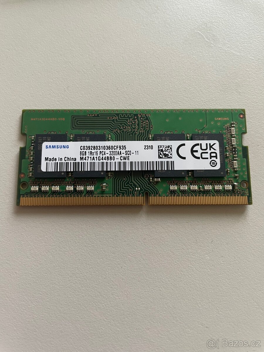 Paměť do notebooku DDR4 8GB
