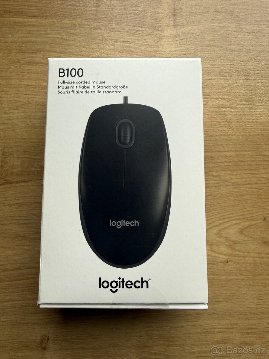 Logitech B100 – drátová optická myš (nová, zabalená)