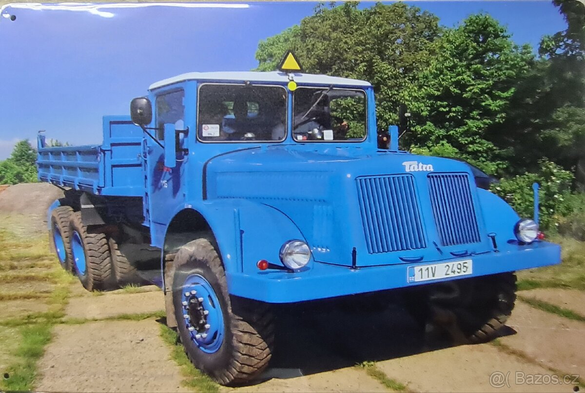 Plechová cedule menší retro 30x20 TATRA 111