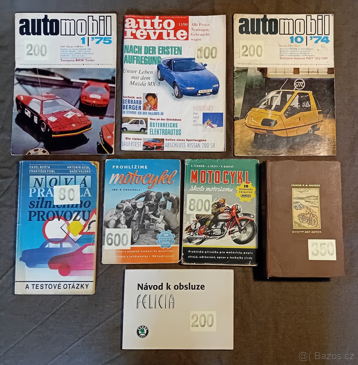 AUTO - MOTO - LODĚ - VLAKY - CENY UVEDENY