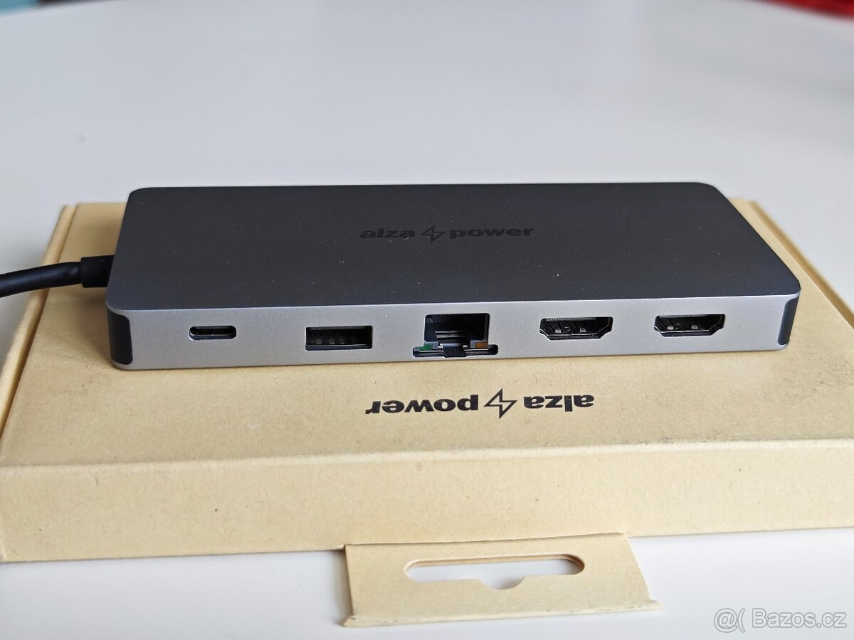 USB-C Hub AlzaPower 12v1 hliníkový