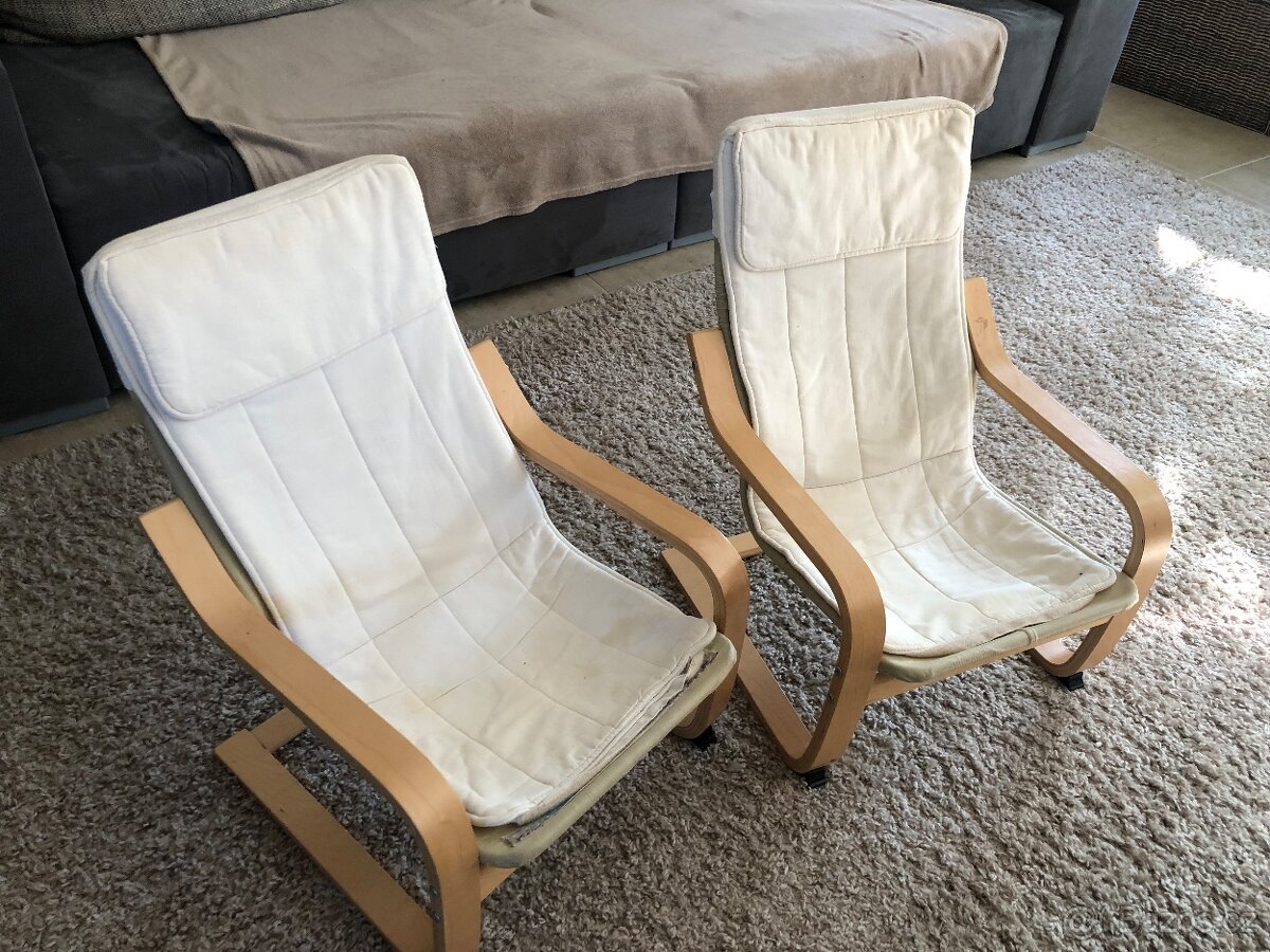 POANG Dětské křeslo, březová dýha