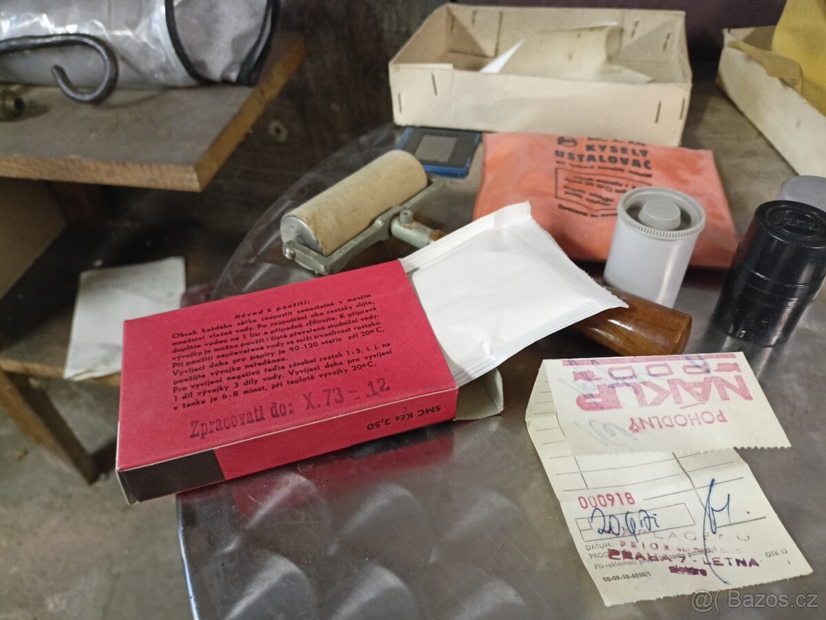 Sada na vyvolání fotografií, vývojky