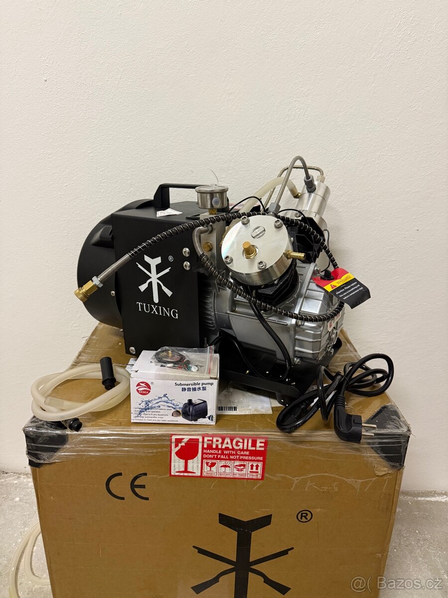 Vzduchový kompresor TUXING PCP, maximální tlak 4500 PSI
