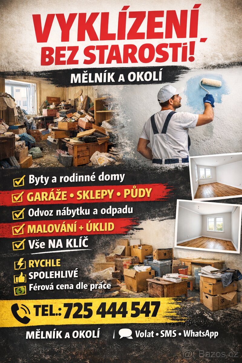 VYKLÍZENÍ DOMŮ A BYTŮ NA KLÍČ