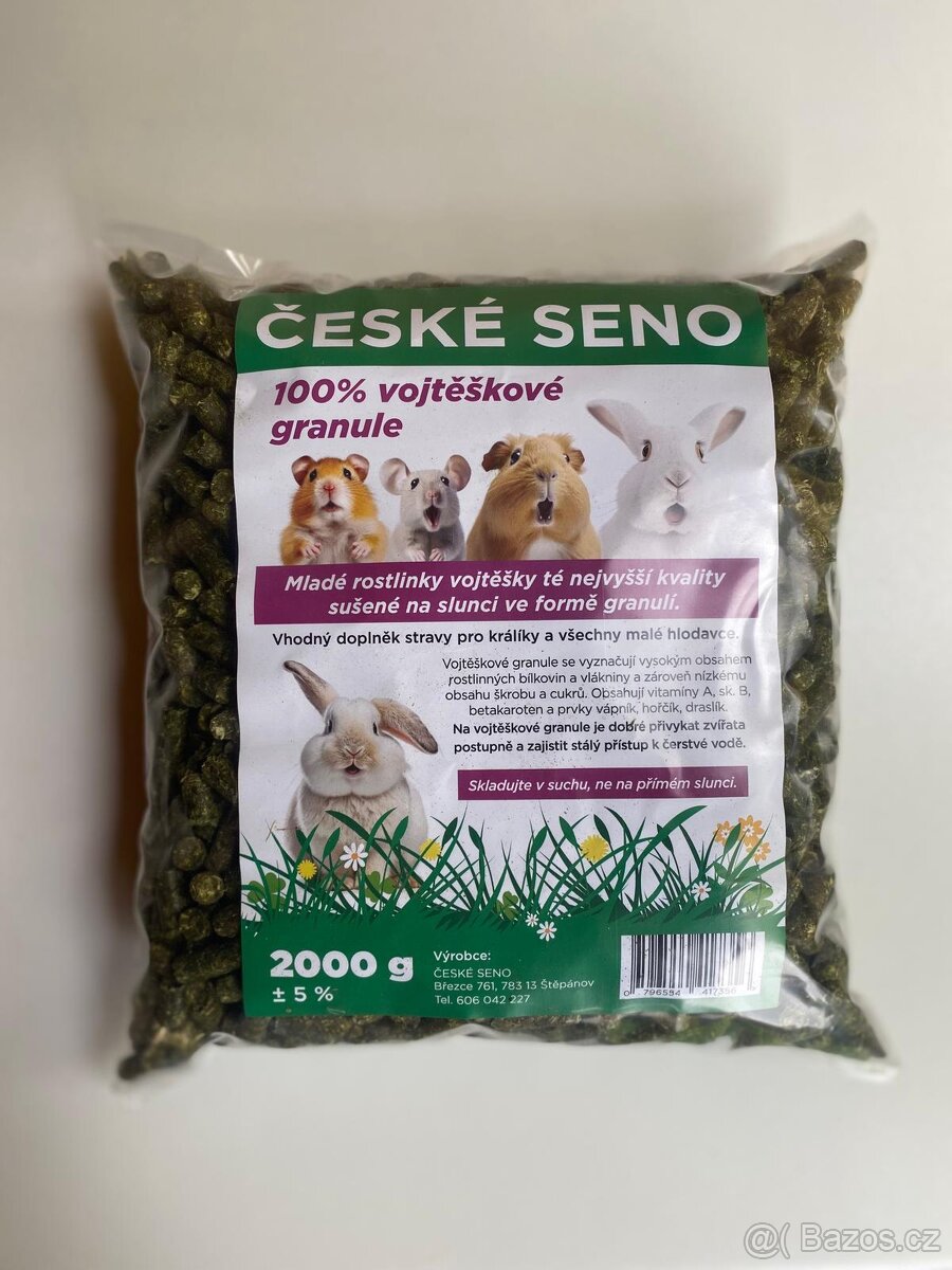 100% vojtěškové granule 2000 g ČESKÉ SENO