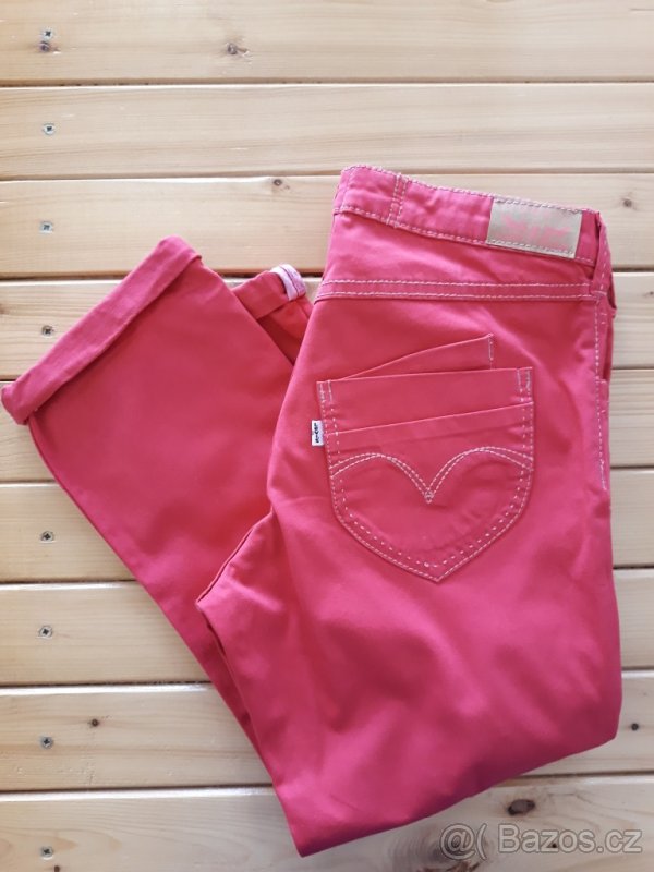 dívčí 3/4 kalhoty-džíny,zn.Levis,vel.146/152